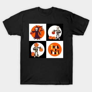 Skeleton Squad on Trick or Treating Patrol T-Shirt